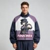 Custom Cropped Color-Block Graphic Windbreaker VW-WB-1407 - Style A14079 - product detail view 3