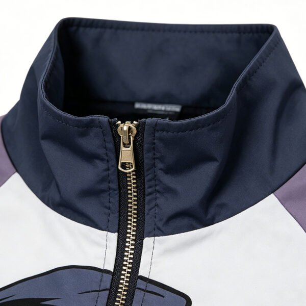 Custom Cropped Color-Block Graphic Windbreaker VW-WB-1407 - Style A14079 - product detail view 8
