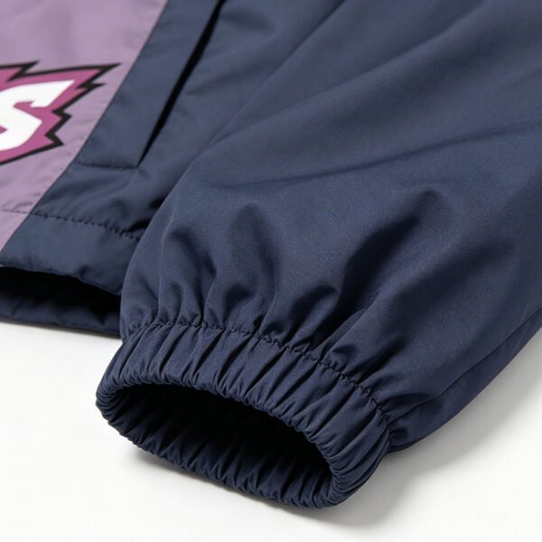 Custom Cropped Color-Block Graphic Windbreaker VW-WB-1407 - Style A14079 - product detail view 9