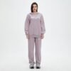 Custom Women's Cropped High-Neck Hoodie Sweat Set - VWH-6910 - Style 6910E5 - product detail view 2 Custom Women's Cropped High-Neck Hoodie Sweat Set - VWH-6910 - Style 6910E5 - product detail view 2
