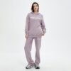 Custom Women's Cropped High-Neck Hoodie Sweat Set - VWH-6910 - Style 6910E5 - product detail view 3 Custom Women's Cropped High-Neck Hoodie Sweat Set - VWH-6910 - Style 6910E5 - product detail view 3