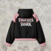 Custom Cropped Hooded Color-Block Zip Jacket - Style FE6DE6 - product detail view 10 Custom Cropped Hooded Color-Block Zip Jacket - Style FE6DE6 - product detail view 10