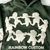 Custom Cropped Boxy Puff-Print Pullover Hoodie - Style 10460E - product detail view 2