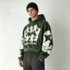 Custom Cropped Boxy Puff-Print Pullover Hoodie - Style 10460E - product detail view 3