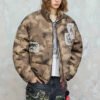 Custom Camouflage Cropped Puffer Jacket - Style 313BDD - product detail view 4 Custom Camouflage Cropped Puffer Jacket - Style 313BDD - product detail view 4