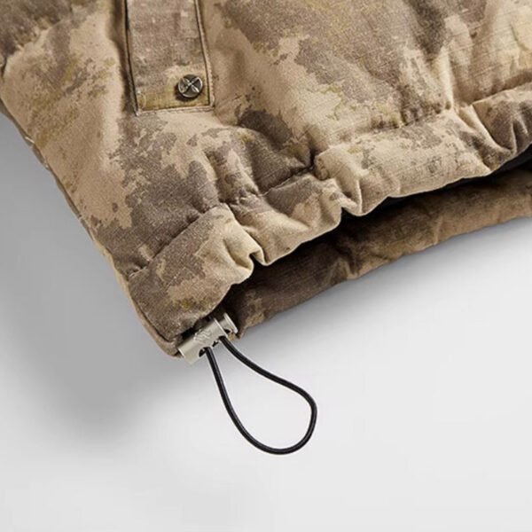 Custom Camouflage Cropped Puffer Jacket - Style 313BDD - product detail view 9 Custom Camouflage Cropped Puffer Jacket - Style 313BDD - product detail view 9