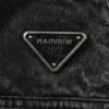 Custom Cropped Rivet Strap Washed Jacket - Style F45889 Custom Cropped Rivet Strap Washed Jacket - Style F45889