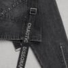 Custom Cropped Rivet Strap Washed Jacket - Style F45889 - product detail view 5 Custom Cropped Rivet Strap Washed Jacket - Style F45889 - product detail view 5