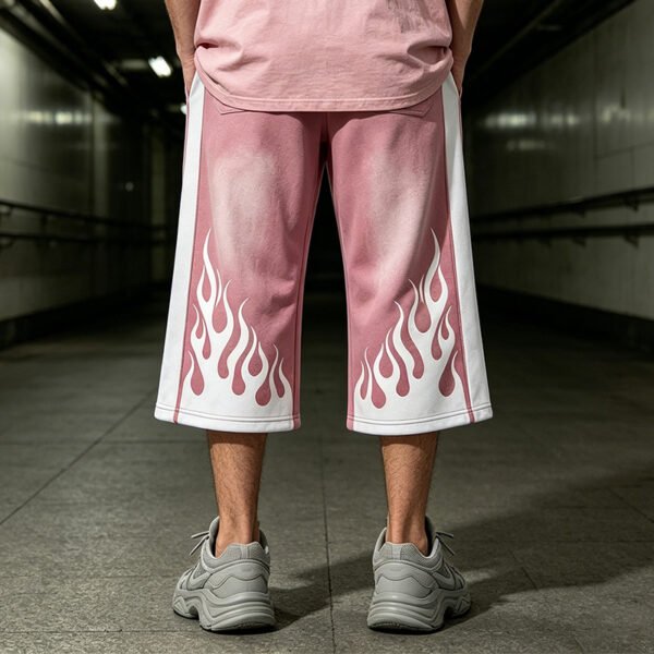 Custom Drawcord Cropped Streetwear Pants | - Style 4612E4 - product detail view 3 Custom Drawcord Cropped Streetwear Pants | - Style 4612E4 - product detail view 3