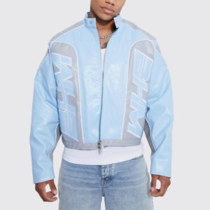Custom Cropped Panel Varsity Jacket - Style 176CDC