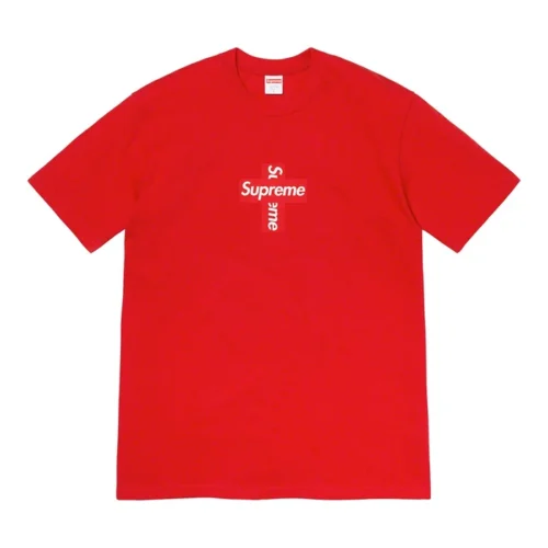 Custom Red Cross-Patch Graphic T-Shirt - Style CCF3F3 Custom Red Cross-Patch Graphic T-Shirt - Style CCF3F3