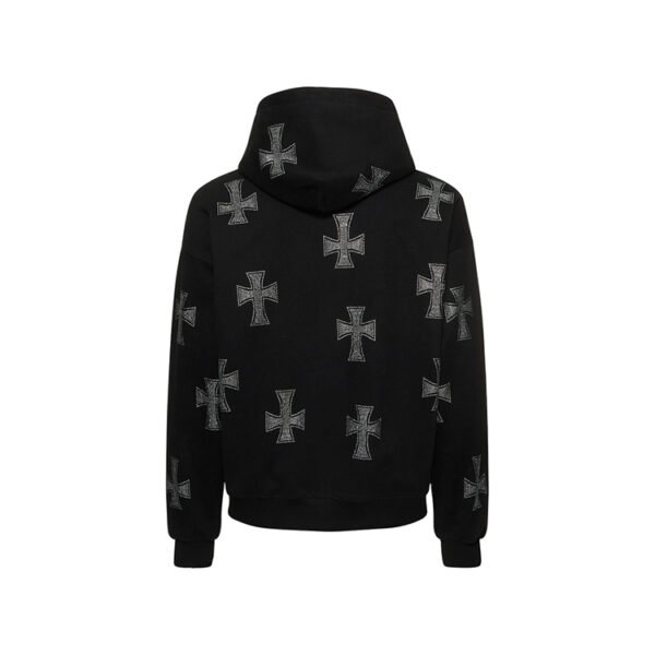 Custom Crystal Cross Zip-Front Oversized Jacket - Style 853A05 - product detail view 5 Custom Crystal Cross Zip-Front Oversized Jacket - Style 853A05 - product detail view 5