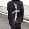 Custom Dark Cross Detail Crew Neck Sweater - Style 688099 - product detail view 7 Custom Dark Cross Detail Crew Neck Sweater - Style 688099 - product detail view 7