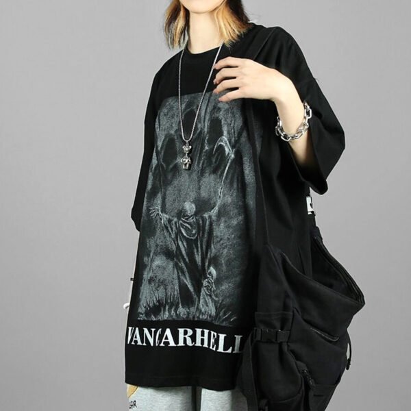 Custom Dark Direct-Injection Graphic Oversized T-Shirt - Style 538015 Custom Dark Direct-Injection Graphic Oversized T-Shirt - Style 538015