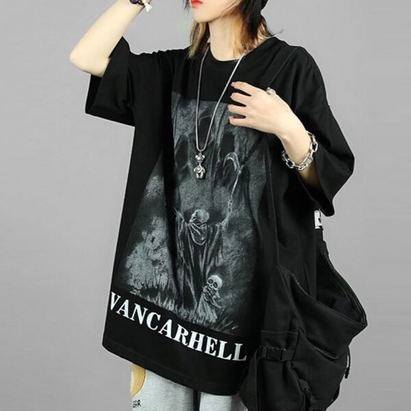 Custom Dark Direct-Injection Graphic Oversized T-Shirt - Style 538015 - product detail view 5 Custom Dark Direct-Injection Graphic Oversized T-Shirt - Style 538015 - product detail view 5