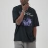 Custom Dark Graphic Transfer Oversized Tee | - Style BDC0E7 - product detail view 2 Custom Dark Graphic Transfer Oversized Tee | - Style BDC0E7 - product detail view 2