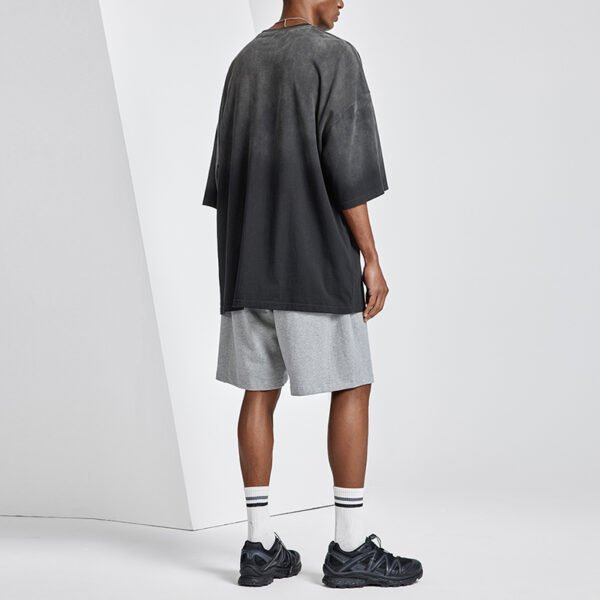 Custom Dark Gray Oversized Heavyweight T-Shirt - Style D738AB - product detail view 3
