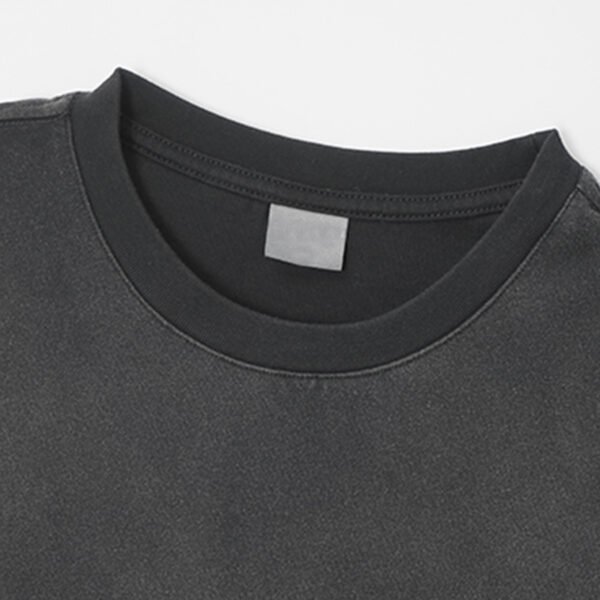 Custom Dark Gray Oversized Heavyweight T-Shirt - Style D738AB - product detail view 6