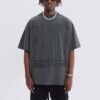 Custom Dark Oversized Tonal Graphic T-Shirt - Style B2D10D - product detail view 3