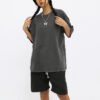 Custom Dark-Washed Heavyweight Oversized T-Shirt - Style 04222B Custom Dark-Washed Heavyweight Oversized T-Shirt - Style 04222B
