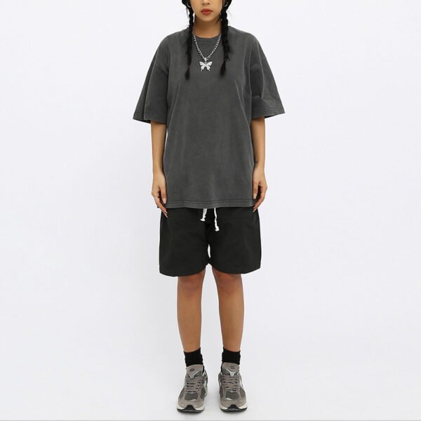 Custom Dark-Washed Heavyweight Oversized T-Shirt - Style 04222B - product detail view 4 Custom Dark-Washed Heavyweight Oversized T-Shirt - Style 04222B - product detail view 4