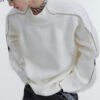 Custom Deconstructed Zip-Trim Rib Knit Sweater - Style 55F1AB - product detail view 10 Custom Deconstructed Zip-Trim Rib Knit Sweater - Style 55F1AB - product detail view 10