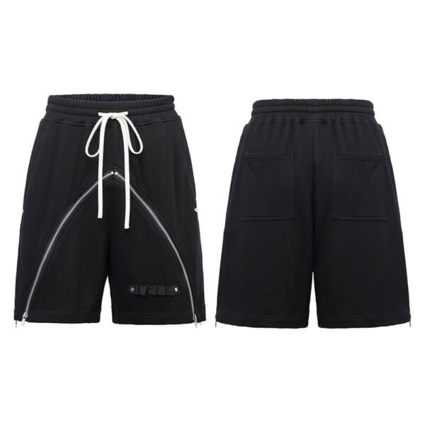 Custom Diagonal-Zip Rivet Utility Shorts CUS2404S230038 - Style 8E09FB - product detail view 6