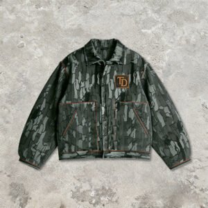 Custom Seam-Aligned Digital Camo Rivet Jacket - Style 90CD01