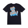Custom Dimensional Typography Back Print T-Shirt - Style DA3696 Black t-shirt with a dimensional typography graphic that says 'PAID IN FULL!'.