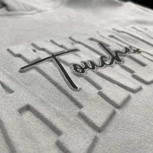Custom Directional-Pile Embossed Pullover Hoodie - Style 96BD4F
