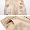 Custom Distressed Beige Denim Jeans 9B5750C - Style 9B5750 - product detail view 5