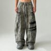 Custom Distressed Camouflage Wide-Leg Pants - Style 7B0CBD - product detail view 7 Custom Distressed Camouflage Wide-Leg Pants - Style 7B0CBD - product detail view 7