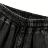 Custom Washed Graphic Distressed Capri Denim Pants - Style ED447C - product detail view 5