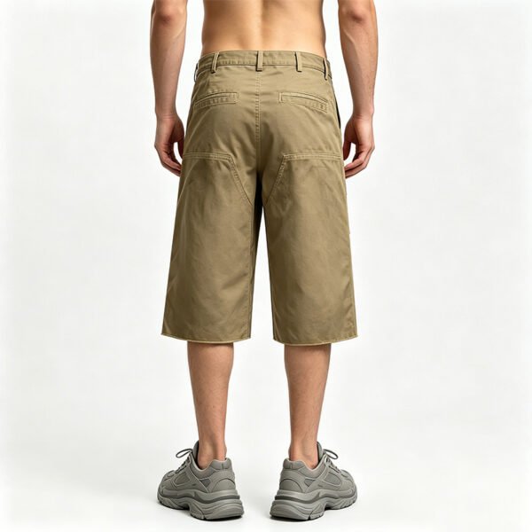Custom Distressed Applique Cargo Capri Pants | B08A4044765D24C3 - Style B08A40 - product detail view 2