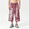 Custom Distressed Spray-Dye Cropped Graphic Pants - Style 4012A7 - product detail view 3