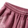 Custom Distressed Spray-Dye Cropped Graphic Pants - Style 4012A7 - product detail view 9