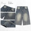 Custom 385G Distressed Cropped Wide-Leg Jeans - Style 1DCE77 - product detail view 2