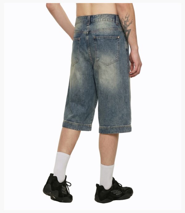 Custom 385G Distressed Cropped Wide-Leg Jeans - Style 1DCE77 - product detail view 14