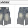 Custom 385G Distressed Cropped Wide-Leg Jeans - Style 1DCE77 - product detail view 10