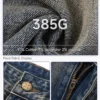 Custom 385G Distressed Cropped Wide-Leg Jeans - Style 1DCE77 - product detail view 8