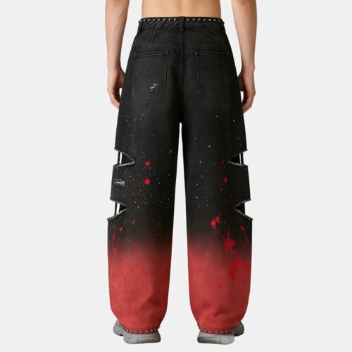 Custom Distressed Gradient Cargo Pants | EC1DA1B36FCA75D6 - Style EC1DA1