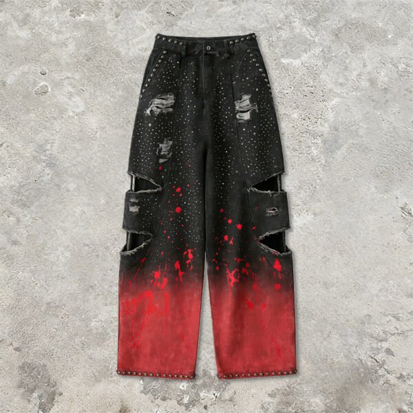 Custom Distressed Gradient Cargo Pants | EC1DA1B36FCA75D6 - Style EC1DA1 - product detail view 2 Custom Distressed Gradient Cargo Pants | EC1DA1B36FCA75D6 - Style EC1DA1 - product detail view 2