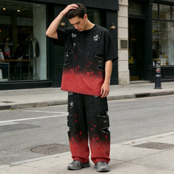 Custom Distressed Gradient Cargo Pants | EC1DA1B36FCA75D6 - Style EC1DA1 - product detail view 9 Custom Distressed Gradient Cargo Pants | EC1DA1B36FCA75D6 - Style EC1DA1 - product detail view 9