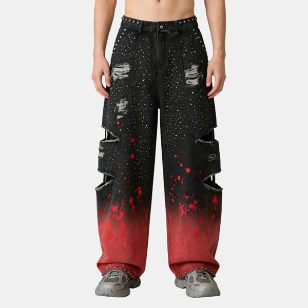 Custom Distressed Gradient Cargo Pants | EC1DA1B36FCA75D6 - Style EC1DA1 - product detail view 10 Custom Distressed Gradient Cargo Pants | EC1DA1B36FCA75D6 - Style EC1DA1 - product detail view 10