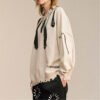 Custom Distressed Graphic Crewneck Knit Sweater VW-KN-CB7427 - Style CB7427 - product detail view 5