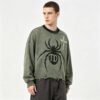 Custom Washed Distressed Graphic Long-Sleeve T-Shirt - Style 751588 - product detail view 5