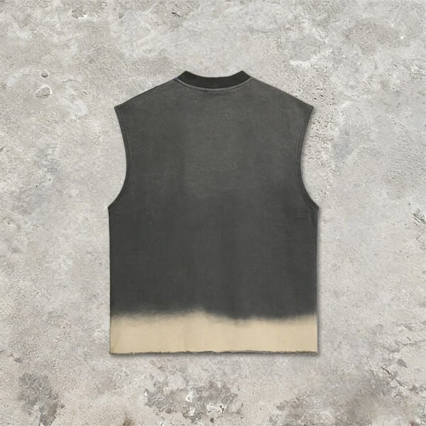 Custom Distressed Graphic Sleeveless Tank Top - Style 4EB1C8 - product detail view 2 Custom Distressed Graphic Sleeveless Tank Top - Style 4EB1C8 - product detail view 2