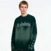 Custom Distressed Green Oversized Pullover Hoodie - Style 288BDD - product detail view 3 Custom Distressed Green Oversized Pullover Hoodie - Style 288BDD - product detail view 3