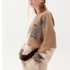 Custom Distressed Jacquard Knit Sweater - Style 8725C1 - product detail view 2