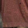 Custom Distressed Acid-Wash Crewneck Knit Sweater - Style 573DB5 - product detail view 6